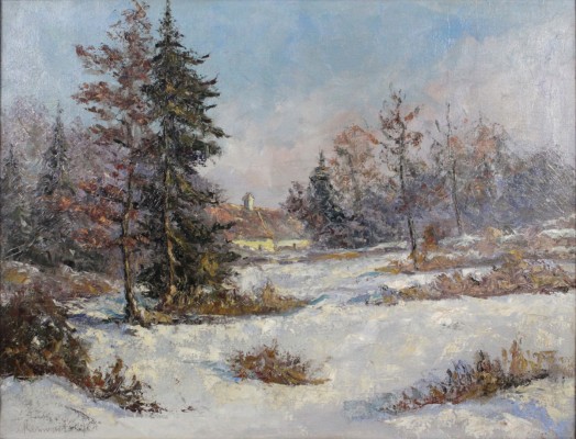Ренварт Ойген Франц. Зимний пейзаж